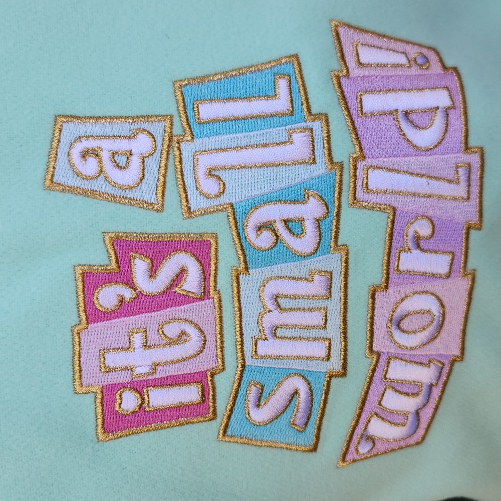 Stoney Clover Lane Mint Green & Cream Bomber Jacket - Picture 6 of 10